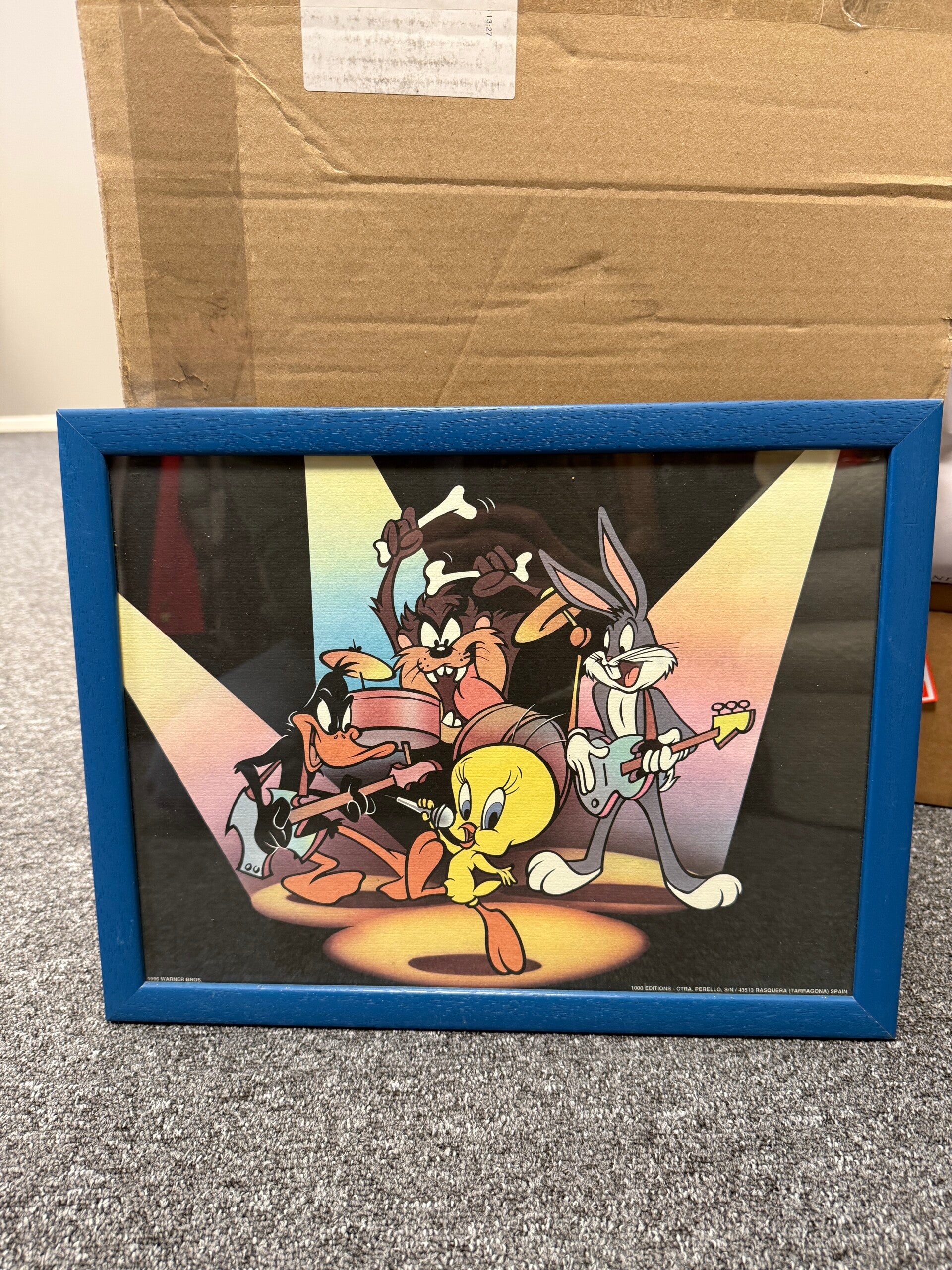 Vintage Looney Tunes schilderij – 1996 Warner Bros – 30x40 cm