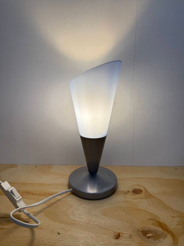 Vintage design tafellamp – blauw glas – modern retro