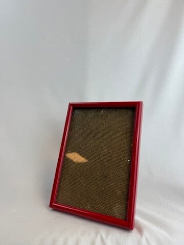 Vintage rode fotolijst – staand & hangend