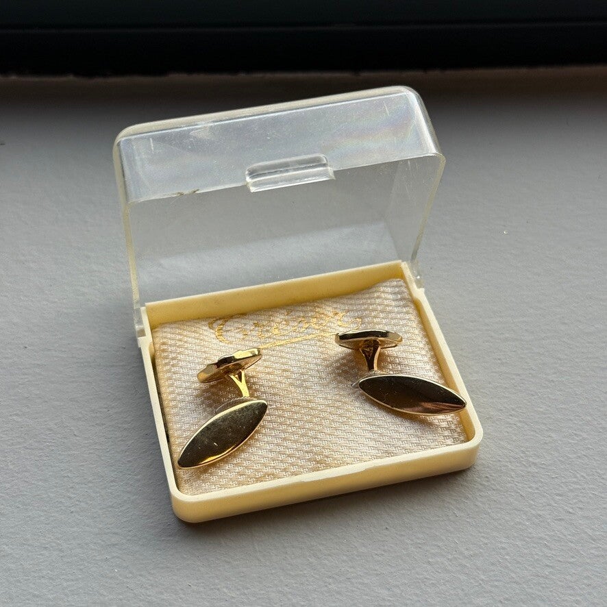 Vintage Goudkleurige Manchetknopen