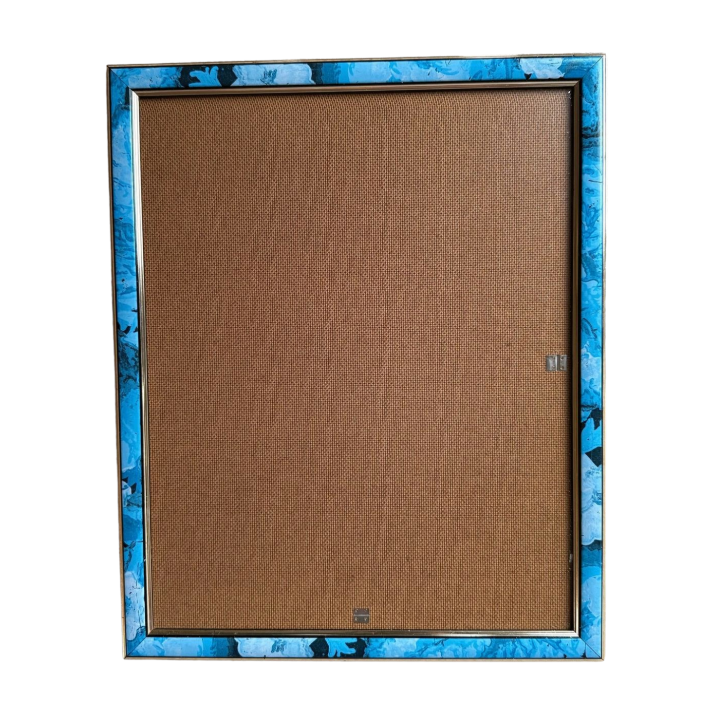 Vintage Fotolijst – Blauw Gemarmerd – 36 × 30 cm