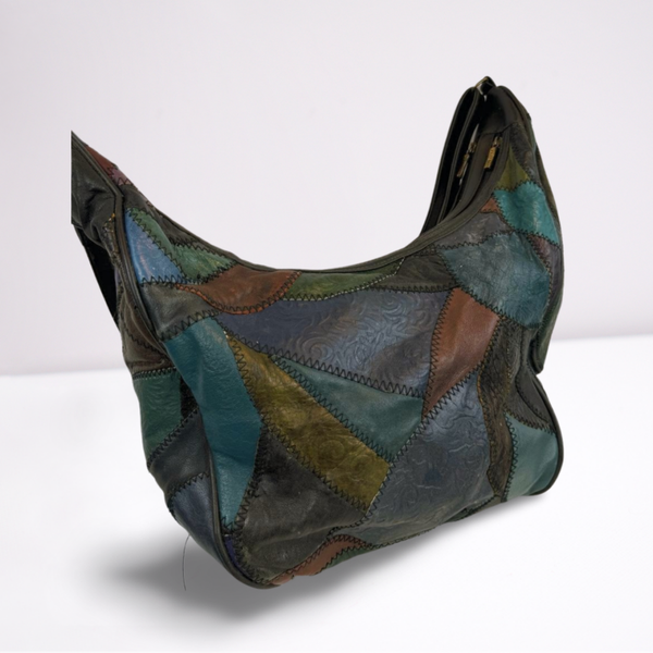 Jolly Bag leren schoudertas – patchwork