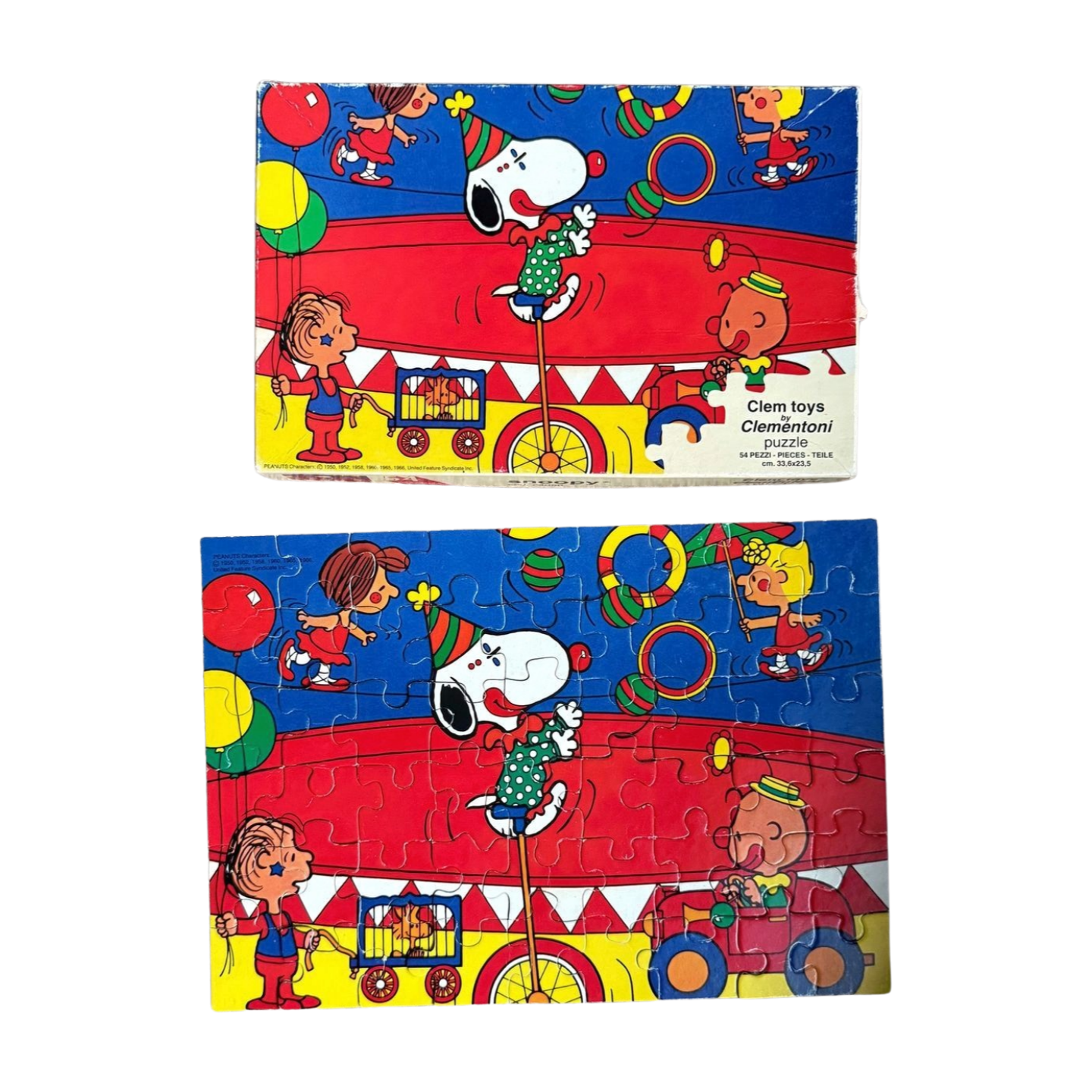 Vintage Snoopy Circus Puzzel – Clementoni (54 stukjes)