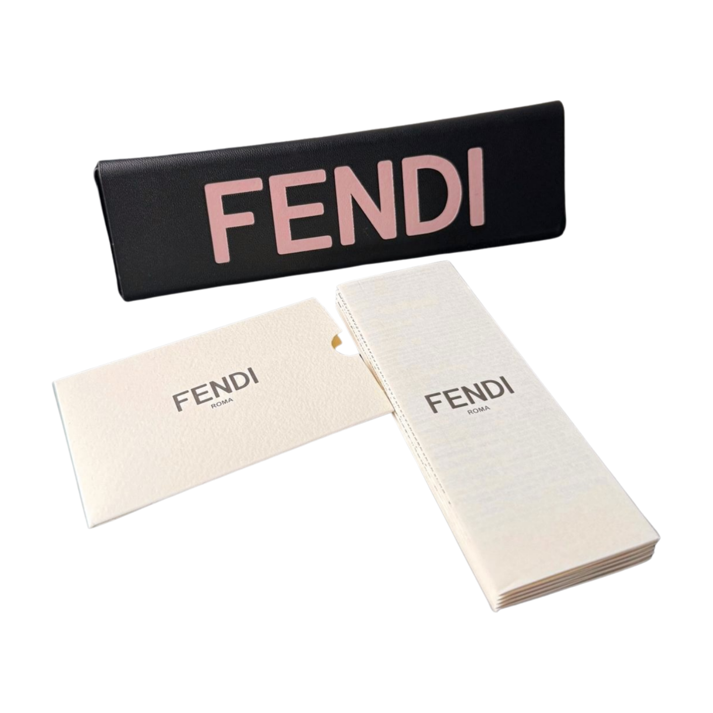 Fendi Luxe zonnebril Opbergdoosje – Echt Leer (Origineel)