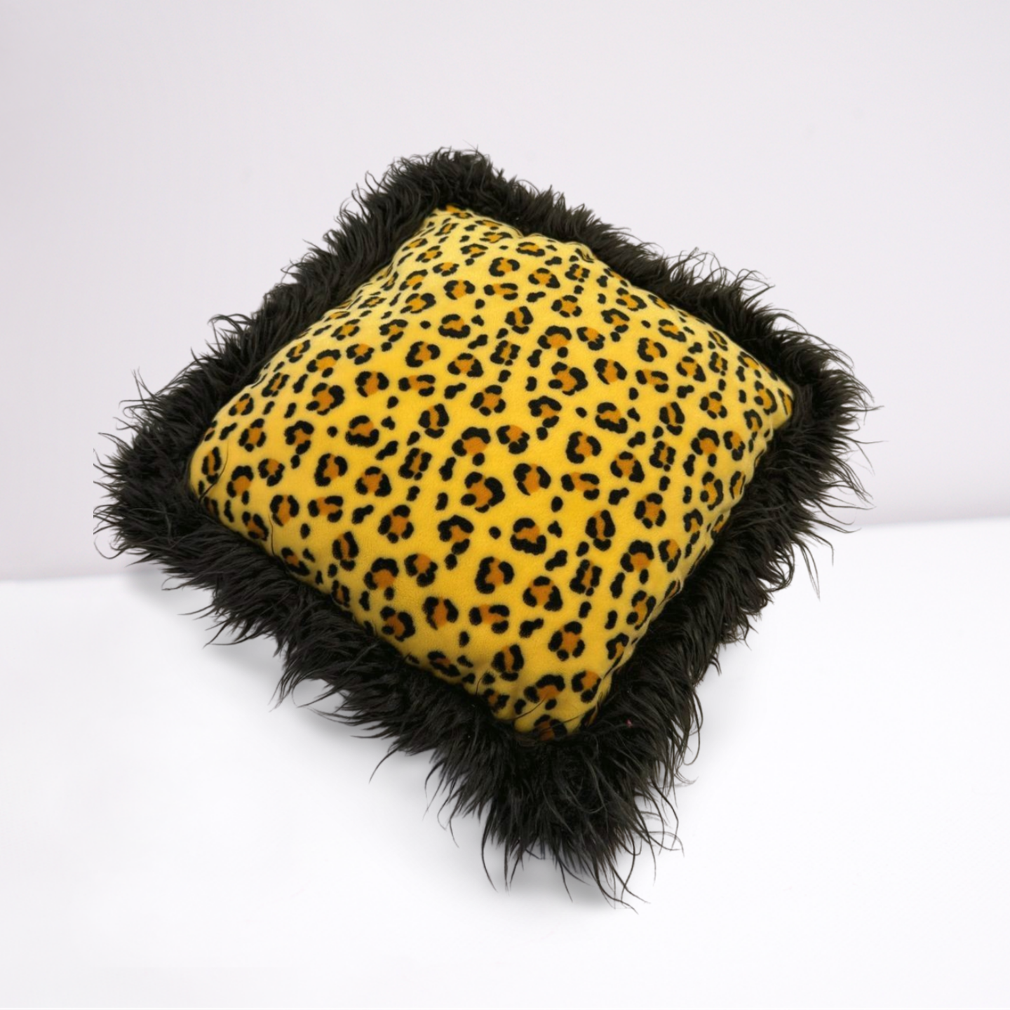 Vintage retro kussen – panterprint – 45x45 cm