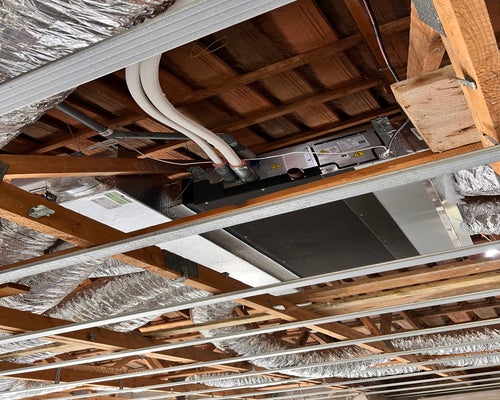 Climatisation Gainable Mitsubishi Electric avec régulation Airzone Le Val