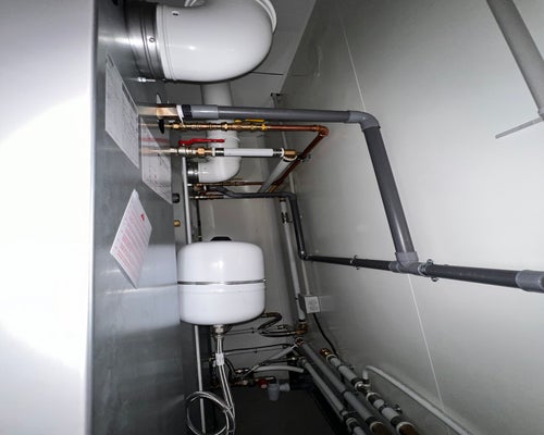 Panoplie hydraulique préparateur d'eau chaude gaz 2 x 35 kW en cascade