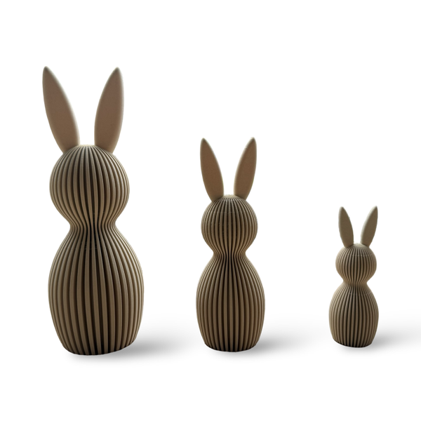 Haasjes in 3 verschillende maten per stuk en als set te bestellen (set 20 euro)