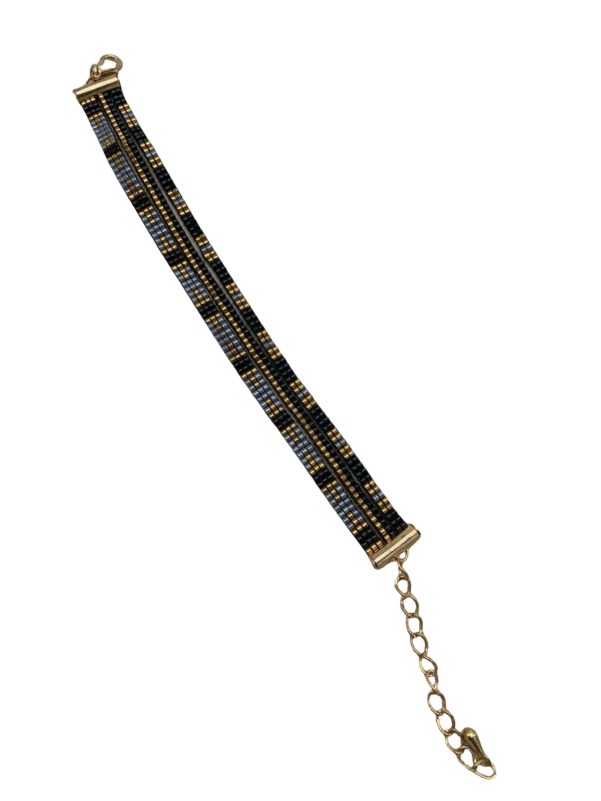 Geweven armband met 3 bandjes