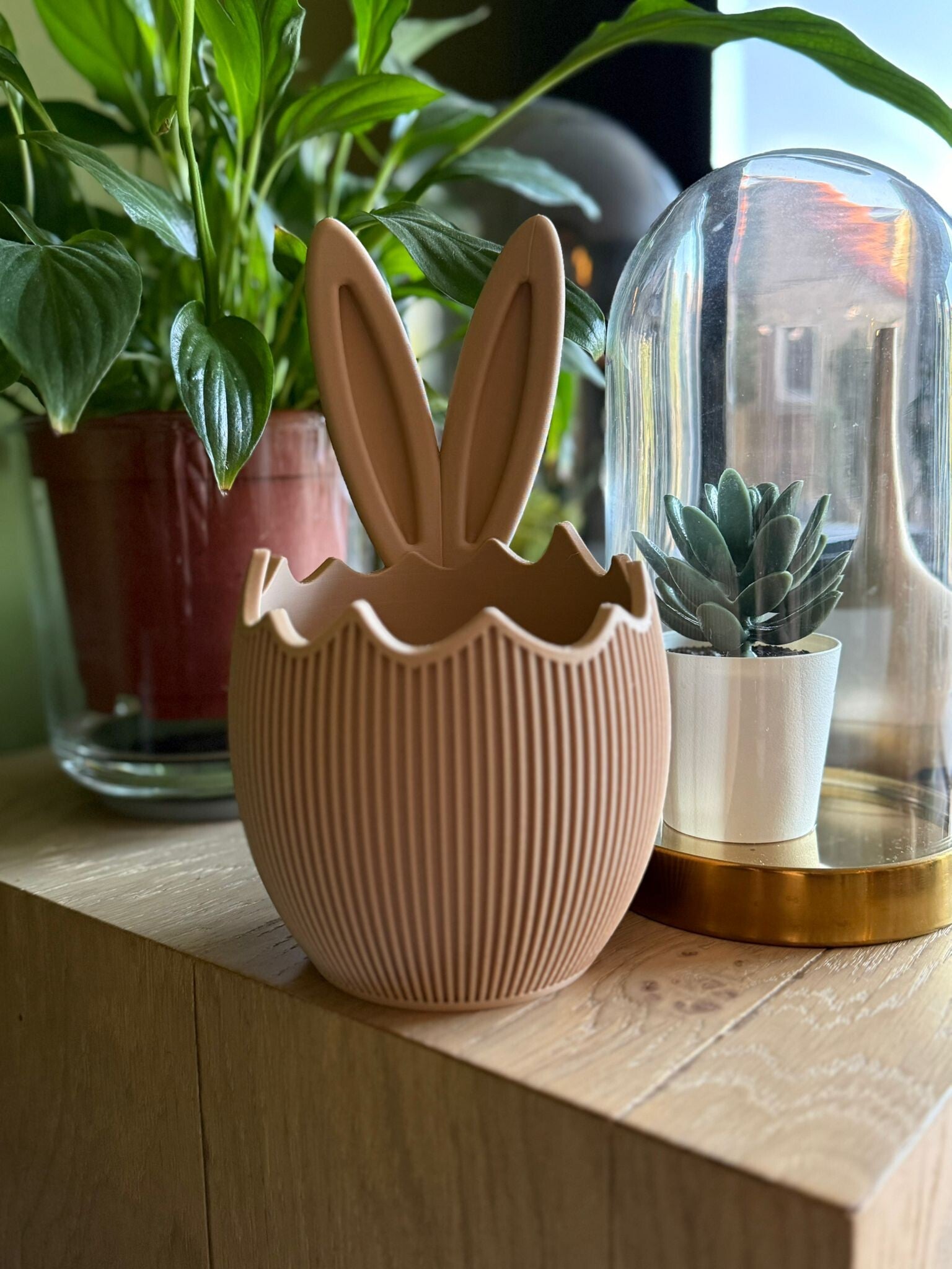 Bakjes in de vorm van een ei met oortjes. In 3 maten leverbaar