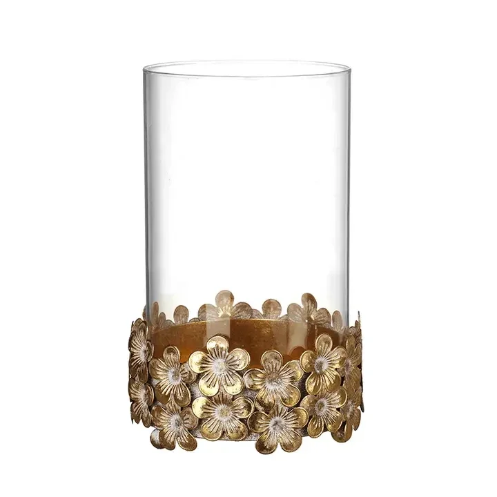 Lrg Flower Base Candle Holder