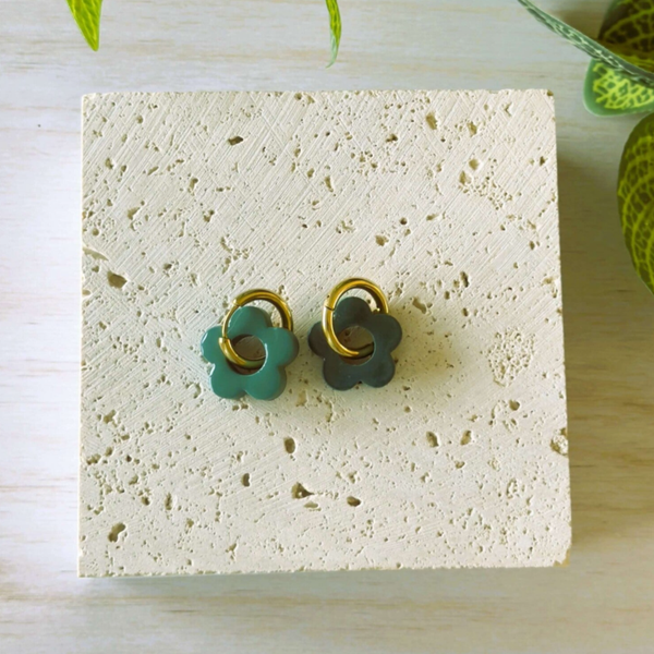 Boucles d'oreilles - MIYU Vert viride