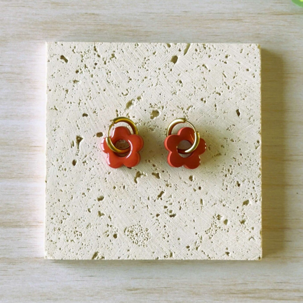 Boucles d'oreilles - MIYU Nacarat