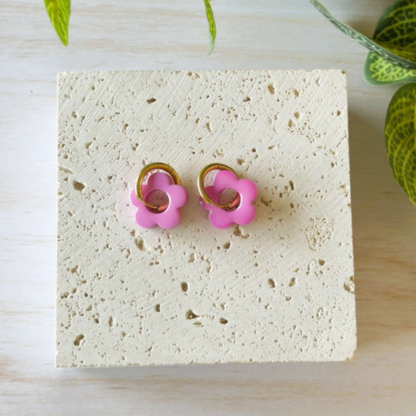 Boucles d'oreilles - MIYU Fuchsia