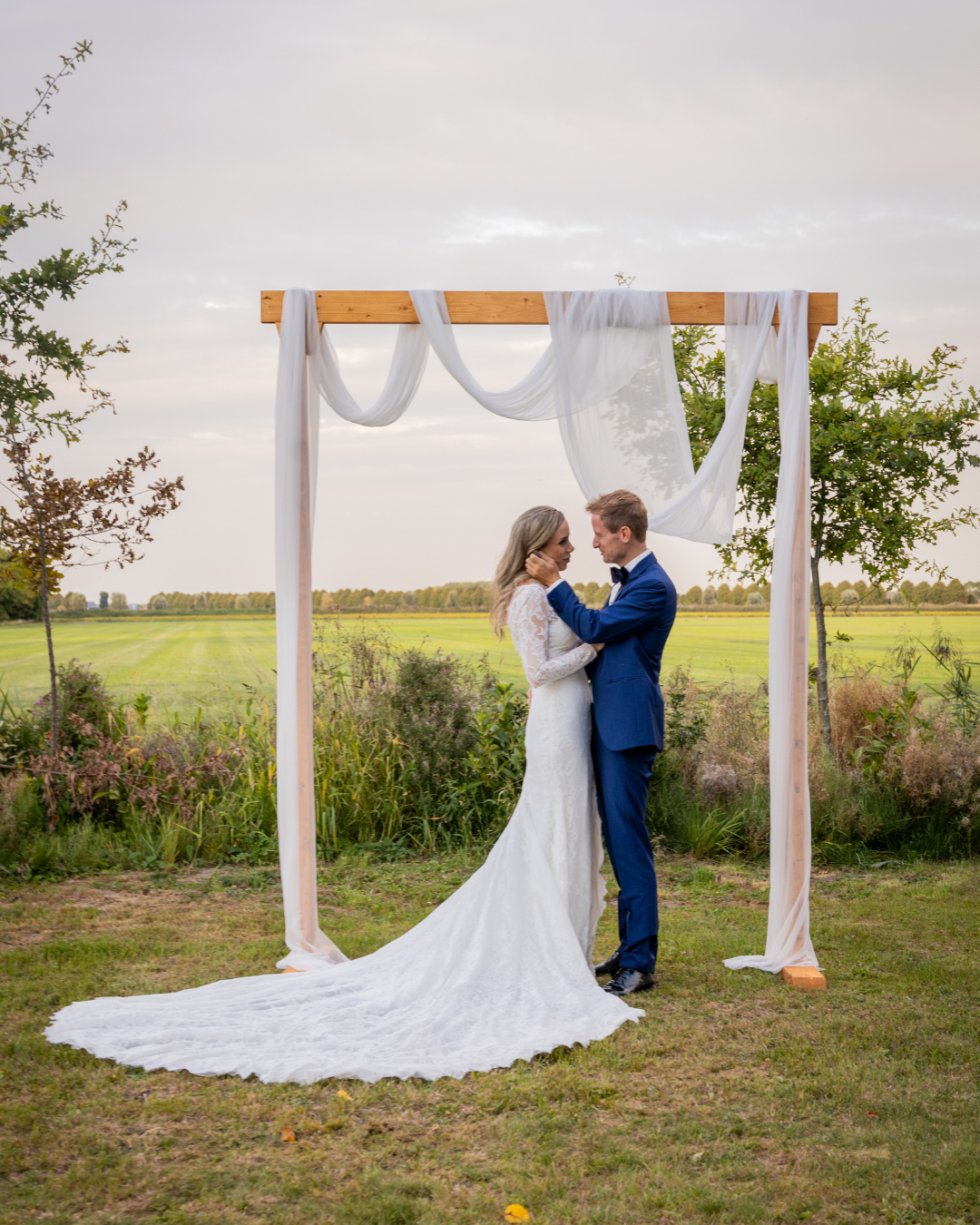 Houten rechthoekige backdrop