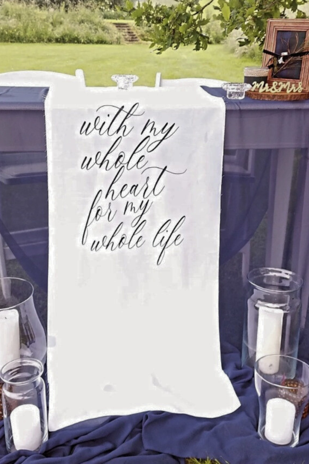 With my whole heart, for my whole life