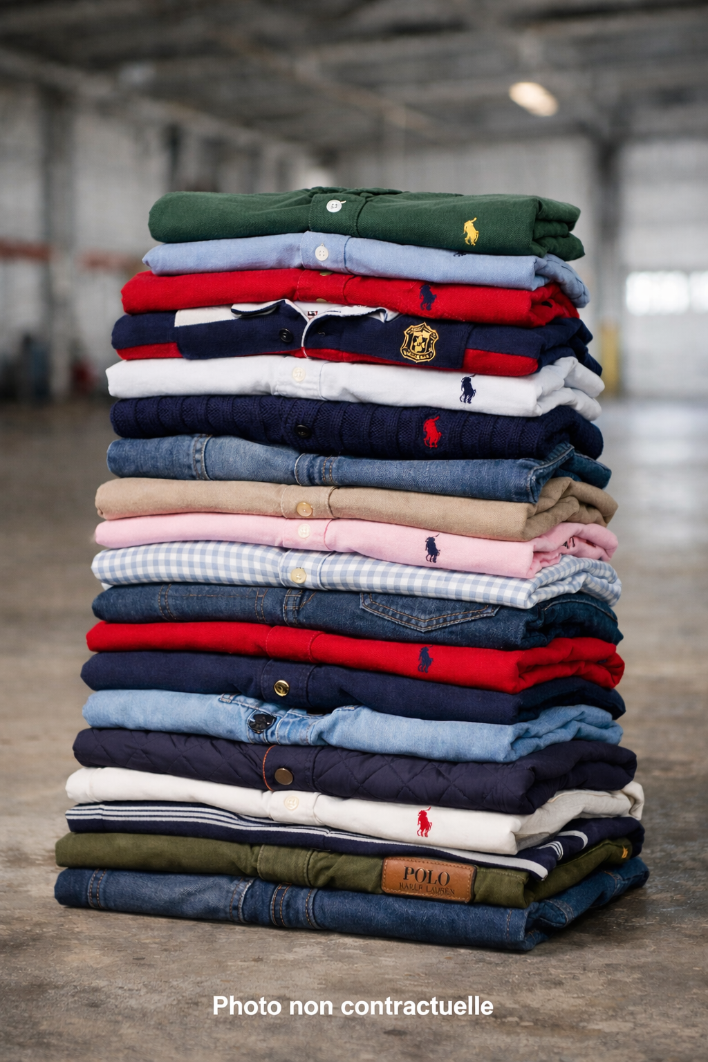 BOX au choix Mix 20 Vêtements Ralph Lauren OU Lacoste OU Hilfiger Grade A à neuf