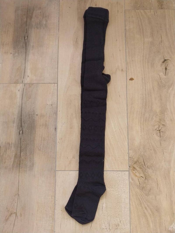 Maillot Girl Tights donkerblauw ajour patroon maat 92-98 NIEUW
