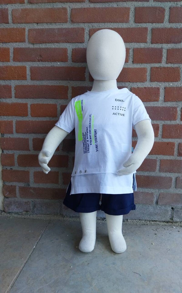 2 Delige zomerset Damla wit-blauw
