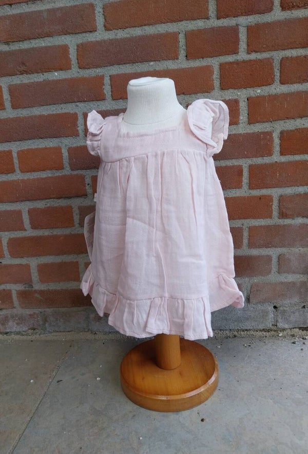 Jurk BerCan licht roze maat 3-6 Maanden