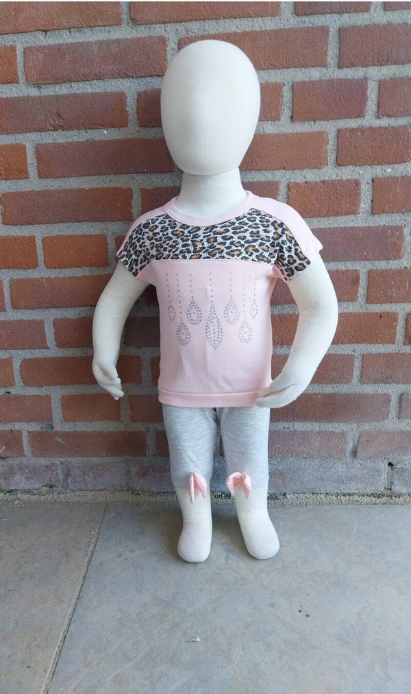 2 Delige set Million roze maat 62 naadje los