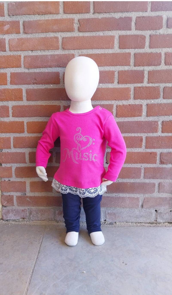 2 Delige set Nikuby roze maat 80 NIEUW