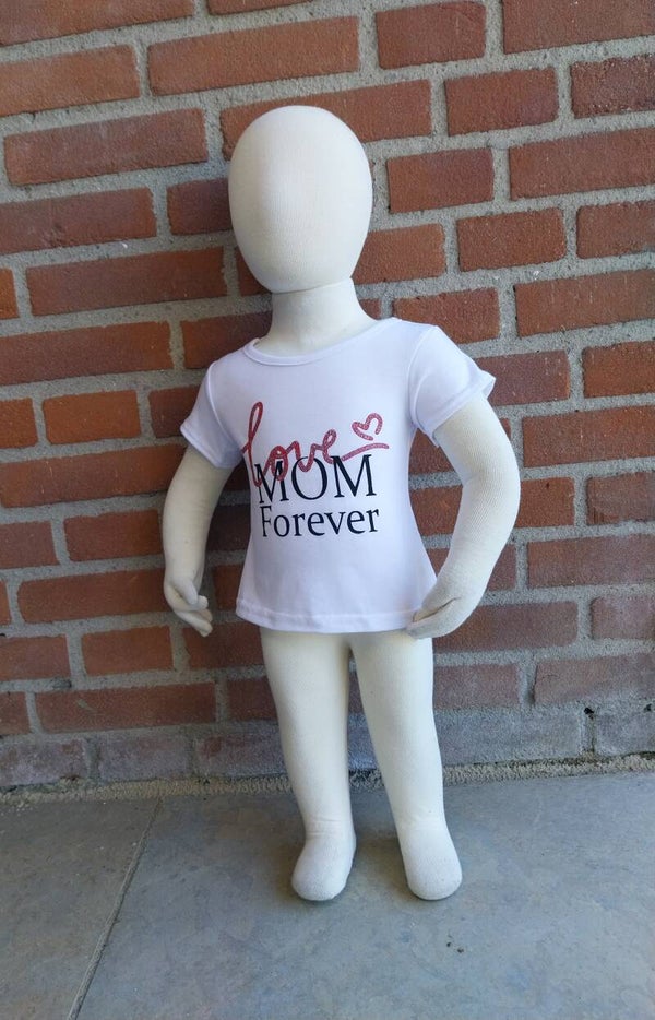 T Shirt Love mom Forever wit