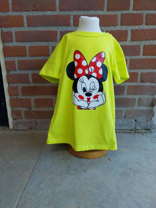 T shirt geel Minnie Mouse