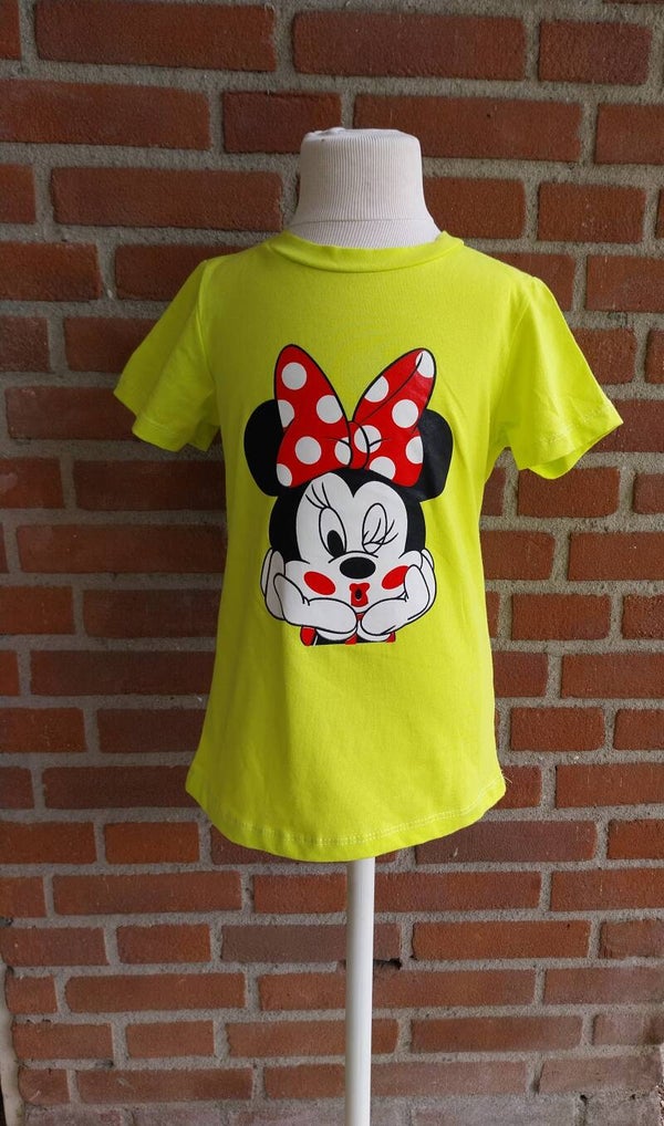 T shirt geel Minnie Mouse