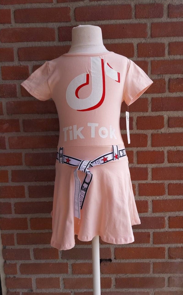 Jurk Fashion Tik Tok roze