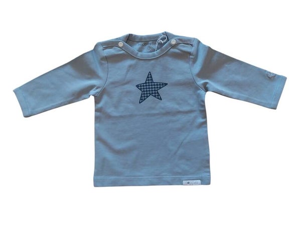 Longsleeve Noppies Monsieur Grey Blue maat 56