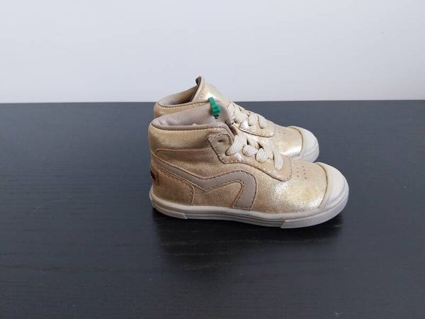 Sneaker Pinocchio goud/taupe/beige maat 21