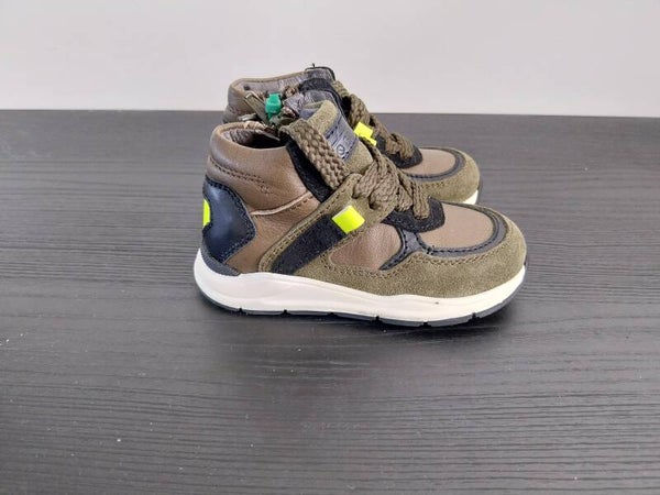 Sneaker Gattino halfhoog olijfgroen/bruin maat 20 NIEUW