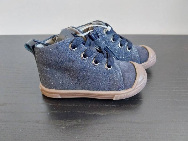 Sneaker Pinocchio donkerblauw met glimmertje Maat 21