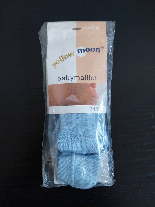 Heystee Yellowmoon maillot effen licht blauw maat 74-80