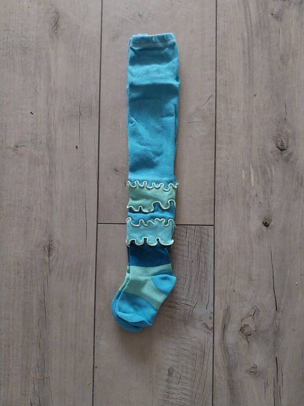 Maillot Apollo blauw turquoise ruches maat 80-86