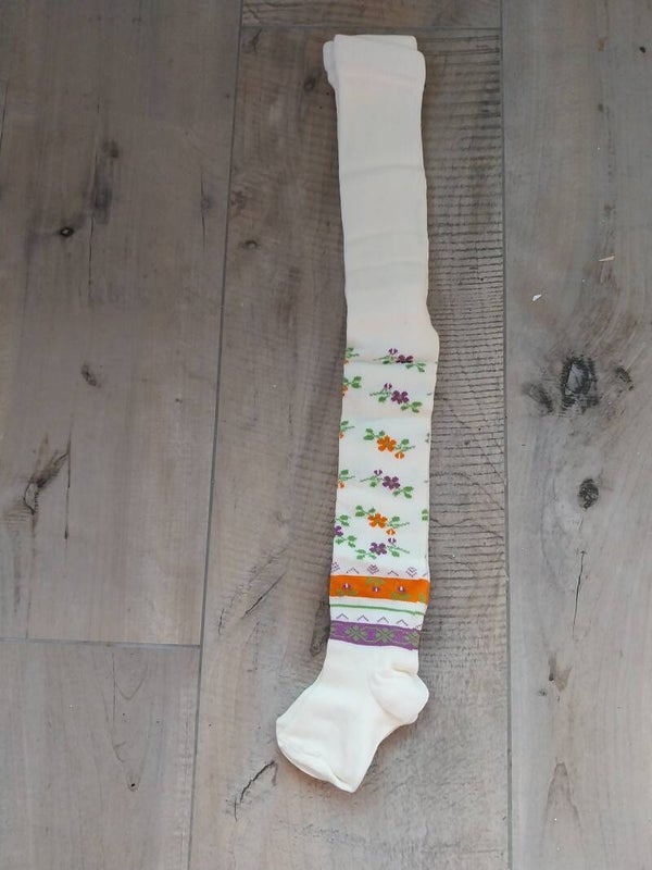 Maillot Apollo ecru bloemenpatroon mt 80-86 NIEUW