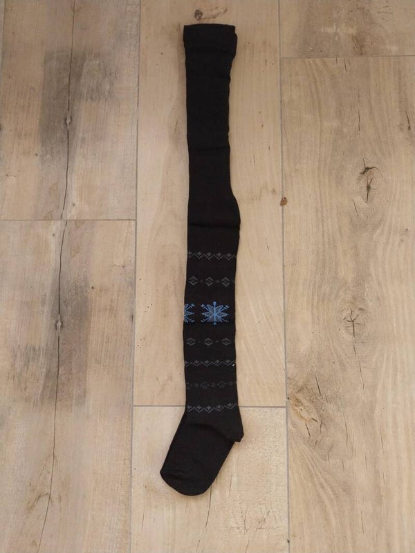 Maillot Girl Tights Zwart Sneeuwvlok Maat 92-98 NIEUW