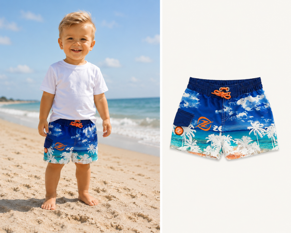 Zwembroek short Zee&Zo Eagle Beach Sea maat 92