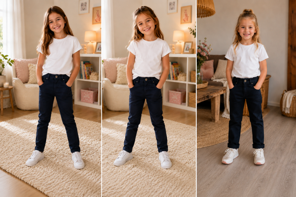 Broek Jeans Beren Style donkerblauw