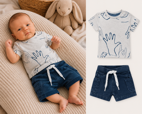 Set Noppies T-shirt Tricht en Short Atkinson maat 56 NIEUW