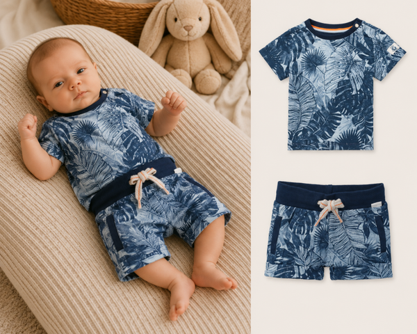 Set Noppies T-shirt Tonden en short Thunder maat 56