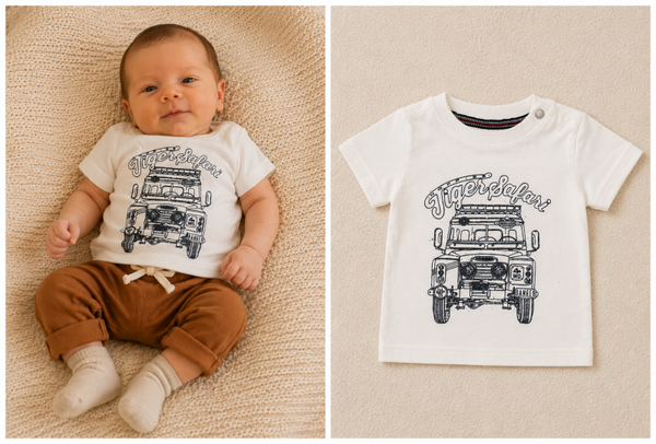 T-Shirt Noppies Hurghada Antique White maat 56