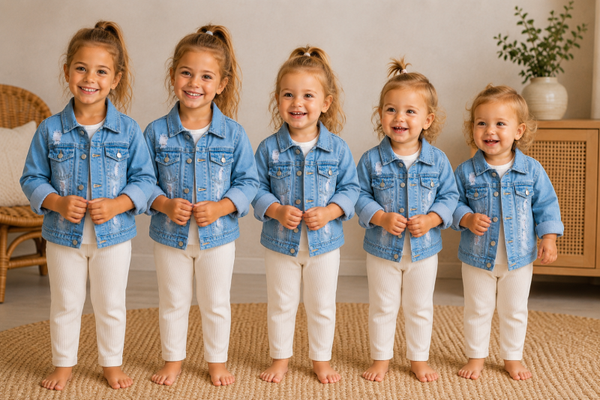 Jas Jeans Chicaprie lichtblauw