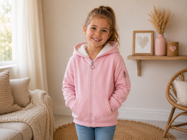 Vest Smile Girl roze