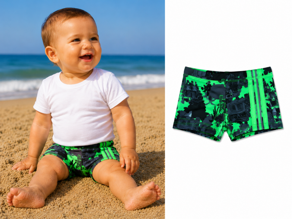 Zwembroek Boxer Zee&Zo Blackrock Beach maat 74