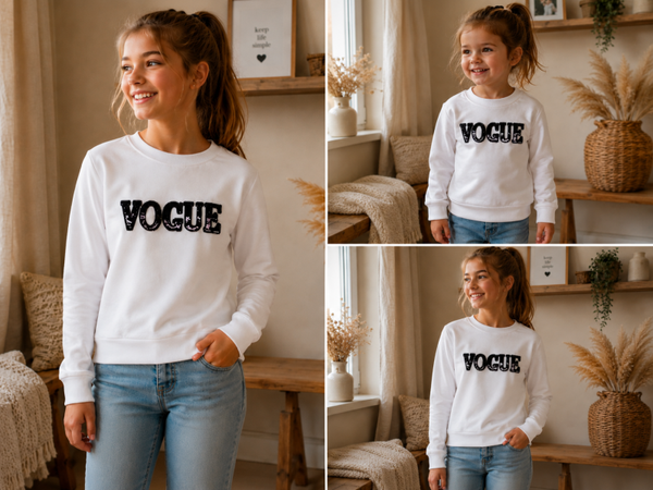 Sweater Kids Star Vogue wit