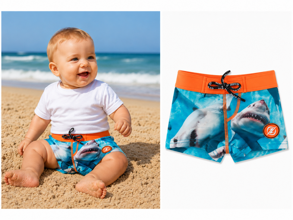 Zwembroek Boxer Zee&Zo Blue Lagoon Shark