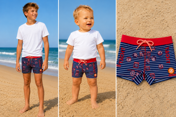 Zwembroek Boxer Zee&Zo Douglas Blue Stripe