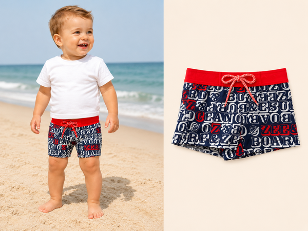 Zwembroek Boxer Zee&Zo Sri Lanka Blue maat 80 NIEUW